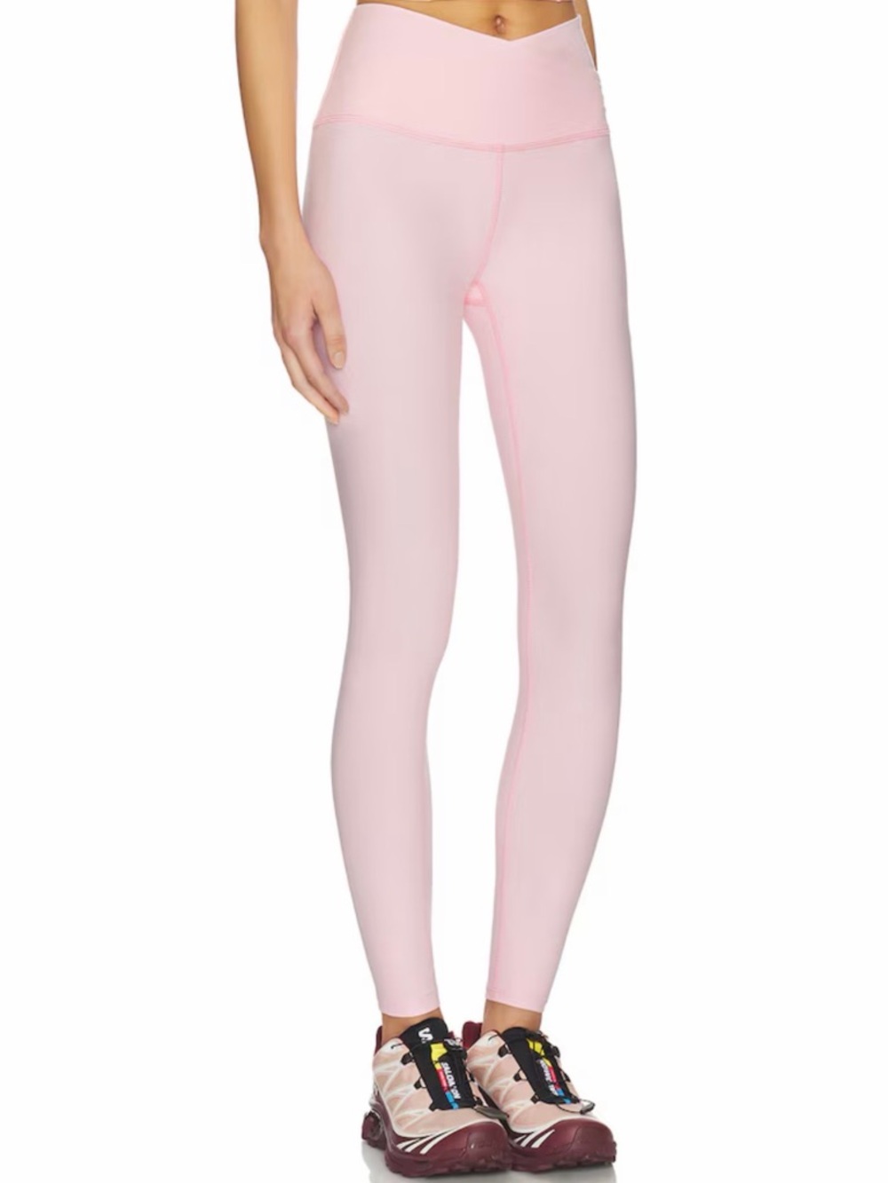 NWT Beyond Yoga Frosty Pink Set: Leggings & Intensity Racerback Cropped Tank Top - Picture 8 of 12
